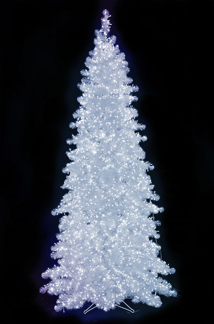 C-230325 - 7.5' Slim Crystal White Tree