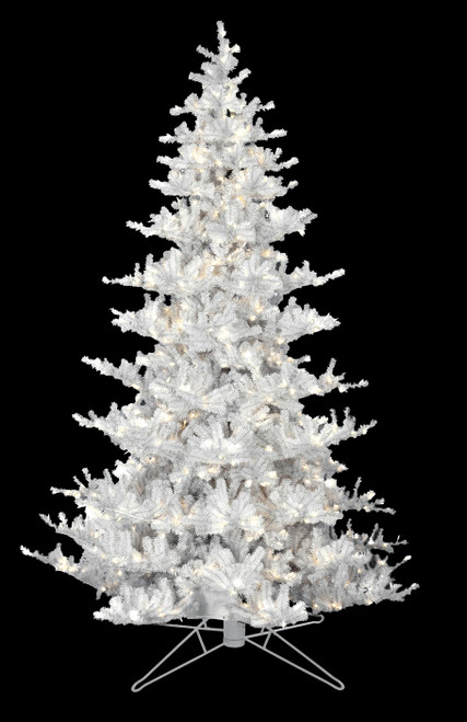 C-231144 - 9' White Tree with LED Rice Lights