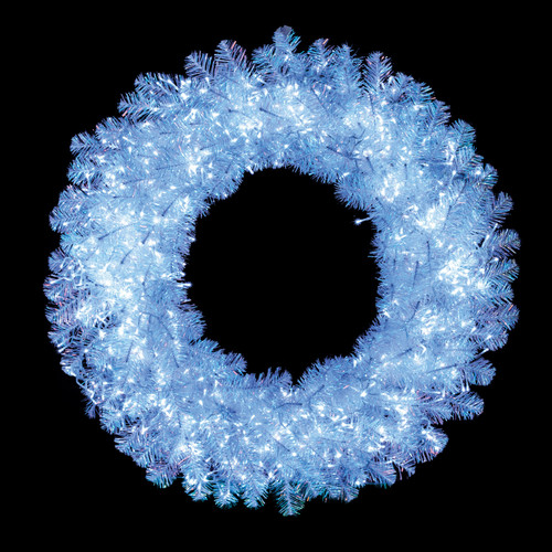 C-230365 - Lights On
36" Crystal White Pine Wreath with Lights On