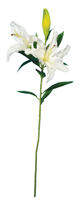 37 Inch Soft Touch Artificial Stargazer Lily Spray