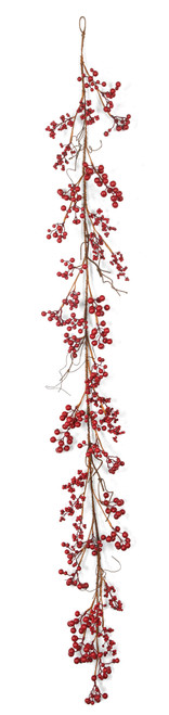 PF-230120 - 70" Red Berry Twig Garland