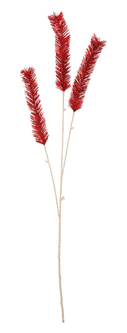 Red Tinsel Spray
