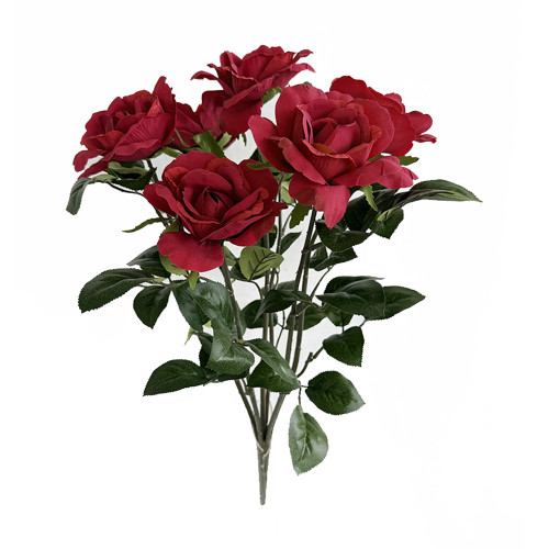 PR-250010 - 21" Red Rose Bush