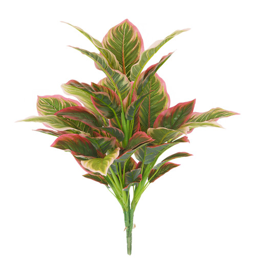 AR-252010 - FIRE RETARDANT
24.5" Natural Touch Dieffenbachia Bush - Green/Pink