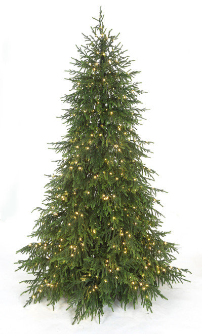 7.5' Norfolk Pine Tree with Warm White LED Fairy Lights