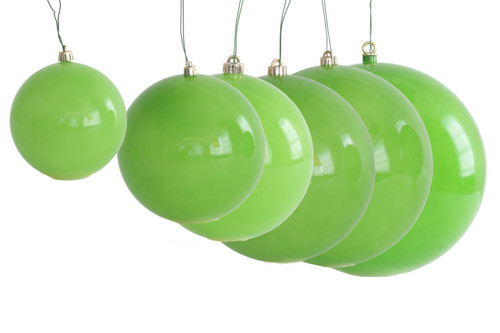 Candy Gloss Apple Green Ball Ornaments