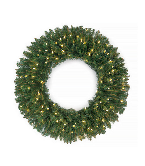 36" Royal Majestic Pine Wreath with LED Lights