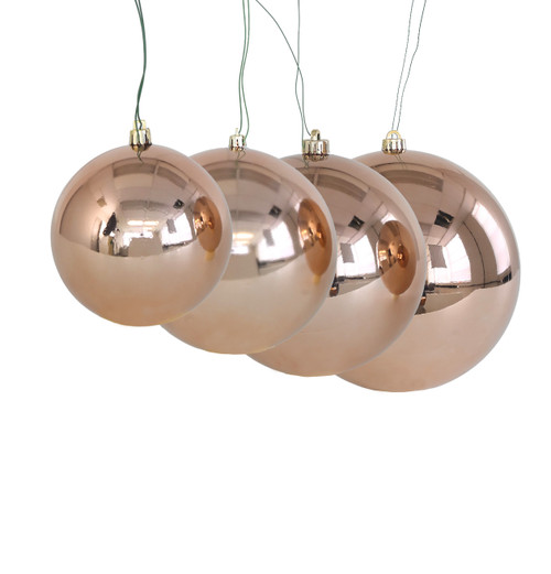 Reflective Blush Ball Ornaments