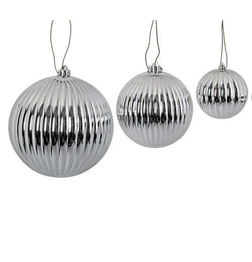 FireSafe Reflective Silver Pumpkin Ball