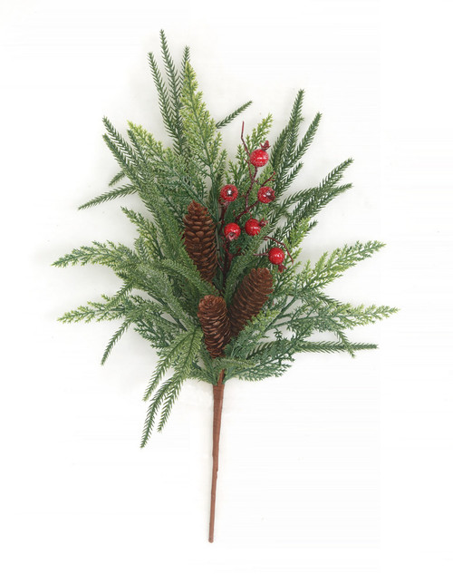 A-260700
21" Mixed Leaf Berry Spray