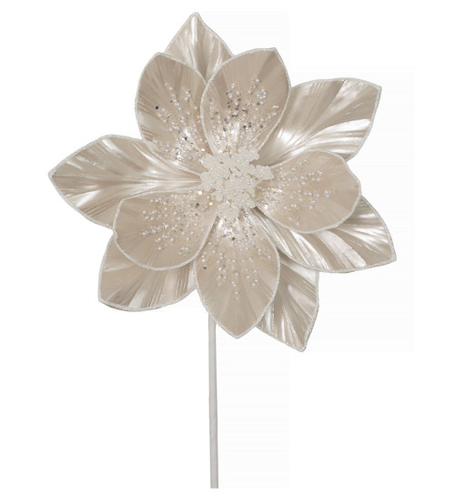 P-260342 - Pearlescent Champagne Ivory Poinsettia