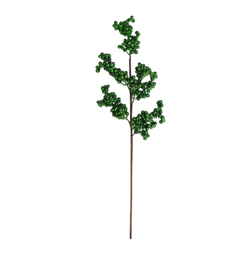 PF-260052 - 21" Metallic Green Berry Spray