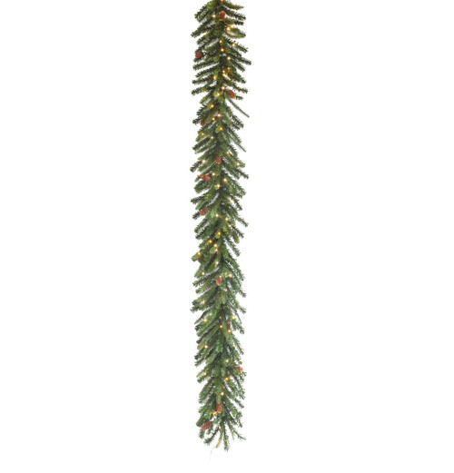 C-260994 - 9' x 11" Siberian Spruce Garland with Pinecones