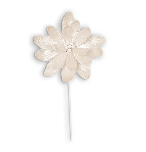 P-260244 -22" Pearlescent Cream Magnolia Spray
