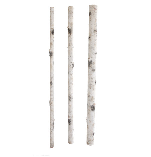 79" Synthetic Birch Poles - Diameters: 2", 3", 4.5" Diameters