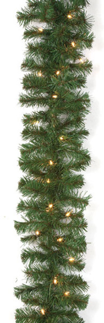 C-26111
9' Virginia Pine Garland with Clear Lights
12" Width