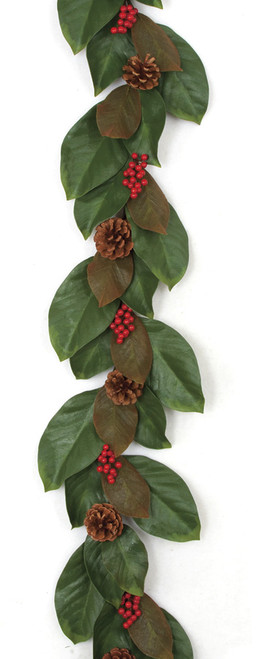 A-160035
6' Magnolia Garland 
with Berries