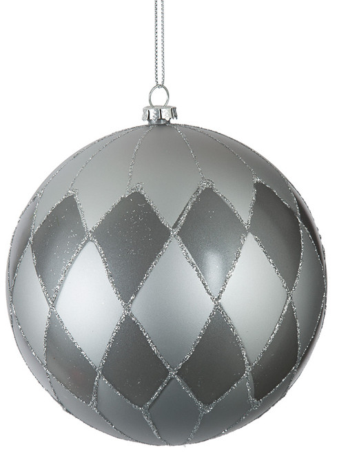 J-141670
5" Glittered Checkered Ball
Silver/Grey
