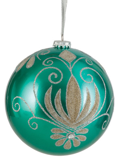 J-151010
6" Glitter Flower Ball
Teal/Silver