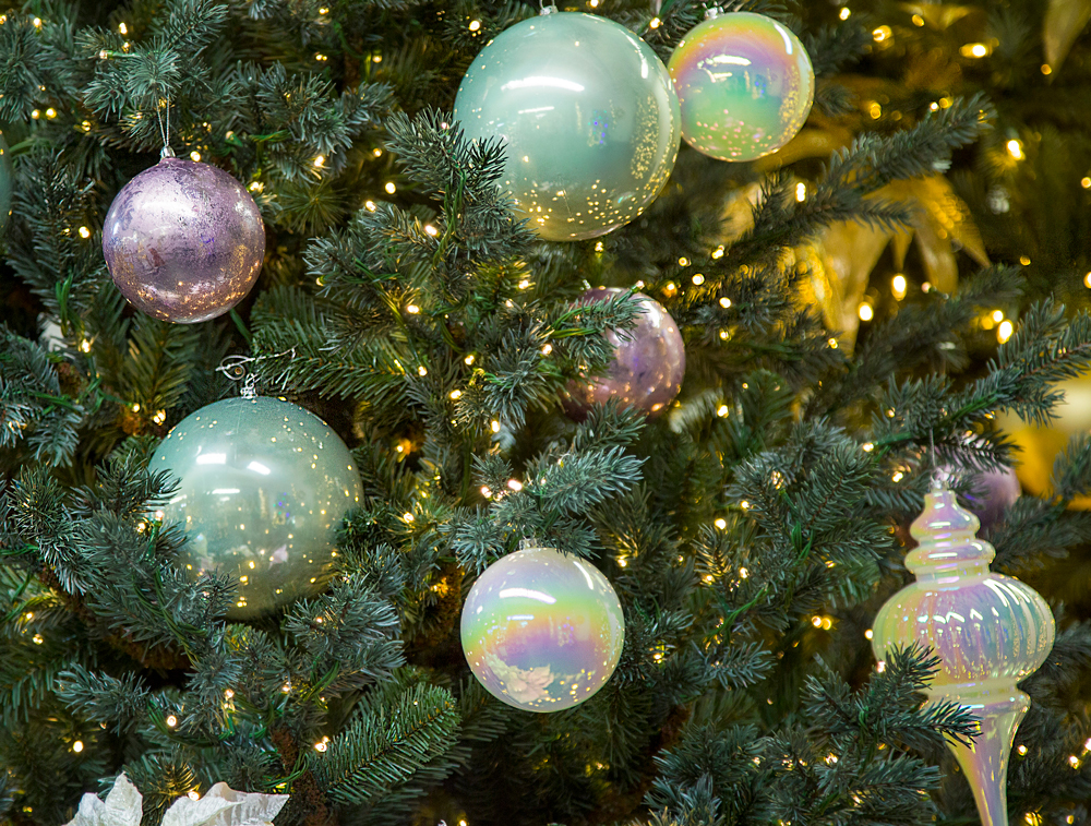 Matte Silver & Gold Ball Clusters, Christmas Tree Ornaments