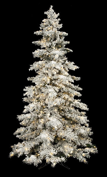 7.5 Ft., 9 Ft., and 12 Ft. Heavy Flocked Snow Tree | Autograph Foliages