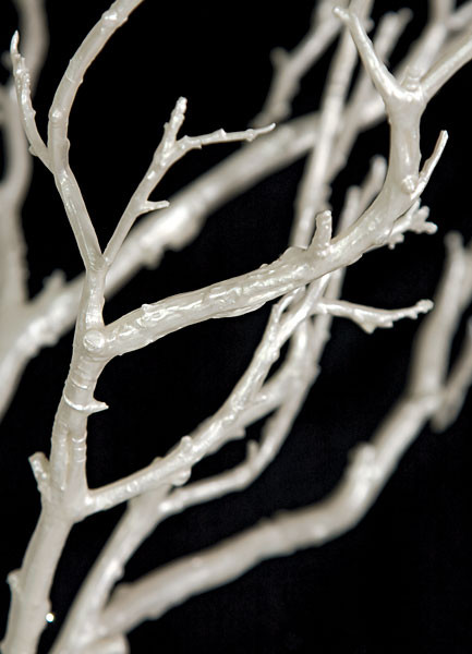 6 Foot White Coral Branch