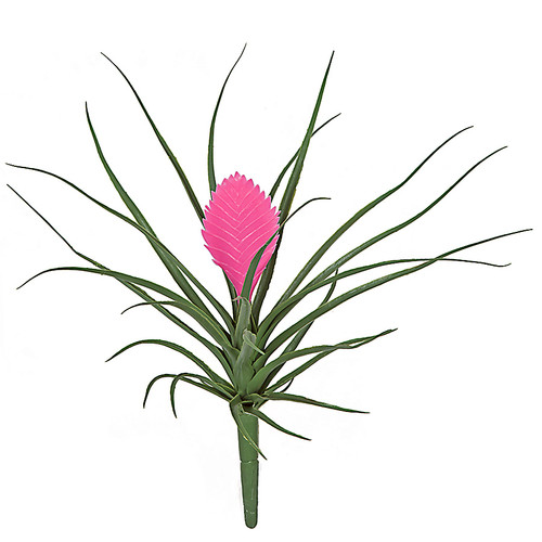 KMOATIM Fake Artificial Tillandsia Air Plants 4pcs,Faux Bromeliads for  Indoor Outdoor Garden Home Decor, Small Realistic Stems for