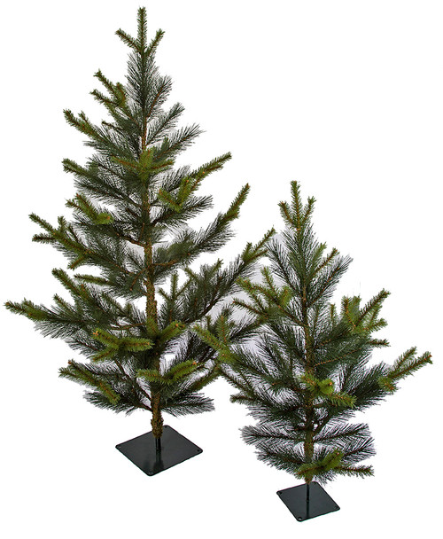 3pcs Artificial Pine Trees With 50cm Long Cedar Spray, Realistic Look Pine  Branches, Evergreen Decor, Ideal For Home, Hotel, Wedding, Decoration