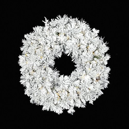 White Tip Artificial Genlisea Leaf Wreath