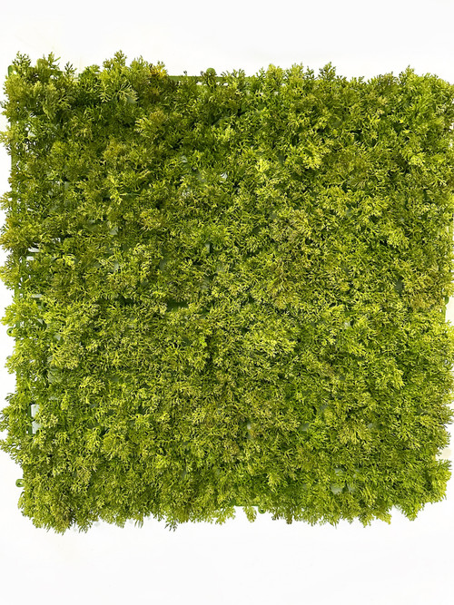 Club Pack of 12 Spring Green Artificial Decorative Square Moss Mat 12