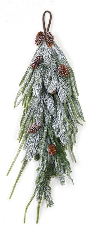 30” ICED Garden Norfolk Pine Branch Christmas Spray