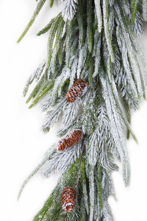 30” ICED Garden Norfolk Pine Branch Christmas Spray