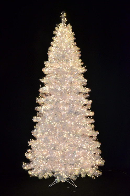 12' Full-size Iridescent Crystal White Pine Tree | Autograph Foliages