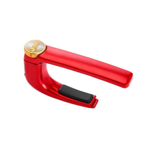 Jstaff J1 Cartridge Capo for Acoustic and Classical Guitar – Aluminum Compact Design RED