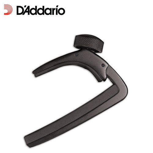 D'Addario PW-CP-02 NS Pro Capo – Acoustic & Electric 6- & 12-String Guitar (BLACK)