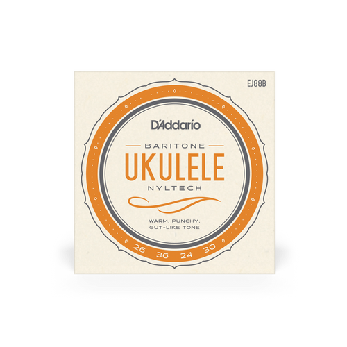 D'Addario EJ88B Nyltech Baritone Ukulele Strings – Warm, Traditional Gut-Like Tone