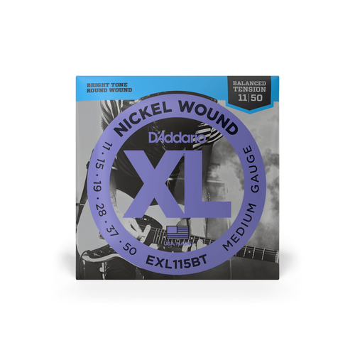 D'Addario EXL115 XL Nickel Wound Medium Electric Guitar Strings  (11-49) – Rich Tone for Blues, Jazz, and Rock