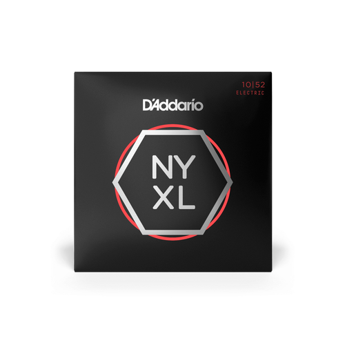 D'Addario NYXL1052 Nickel Wound Electric Guitar Strings Light Top/Heavy Bottom Gauge (10-52) – Superior Strength and Powerful Low End