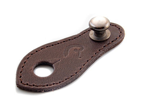 RightOn! End Pin Jack Straplink -Securely Attach Your Guitar Strap Brown