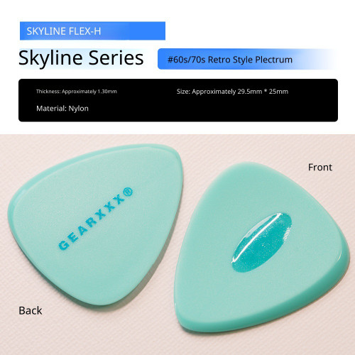 GearXXX Skyline Series FLEX-H Pick – 1.30mm Nylon Retro