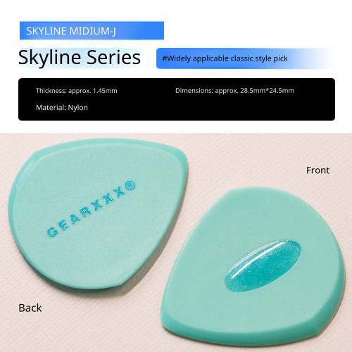 GearXXX Skyline Series MEDIUM-J Pick – 1.45mm Nylon Classic