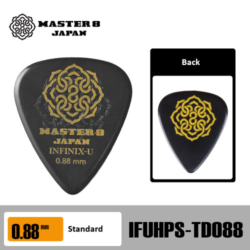MASTER 8 INFINIX-U Hard Polish Series Standard Teardrop Guitar Pick 0.88 mm