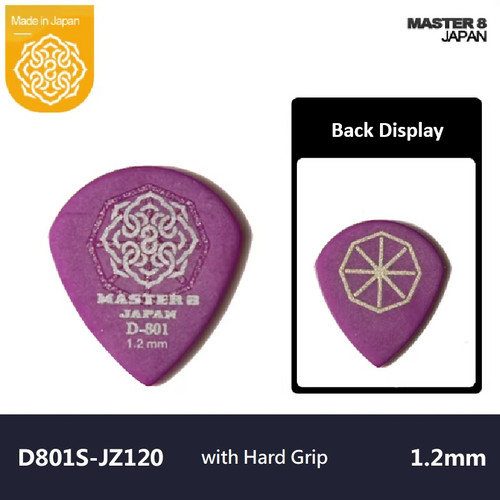 Guitar Picks - Master 8 Japan - D-801 Hard Grip - Kizai Music