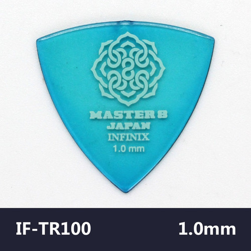 MASTER 8 JAPAN INFINIX Triangle 1.0mm Guitar Pick – Clear Blue