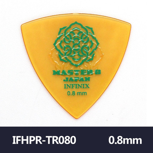 MASTER 8 JAPAN INFINIX Hard Polish with Rubber Grip Triangle 0.8mm – Clear Yellow