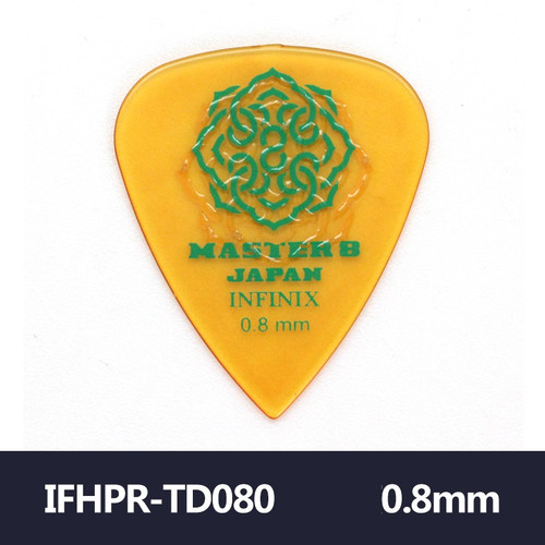 MASTER 8 JAPAN INFINIX Hard Polish with Rubber Grip Teardrop 0.8mm – Clear Yellow