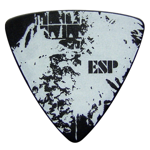 ESP PA-SA07-2 BK Aki SID 0.7mm Artist Signature Triangle Guitar/Bass Pick, 1 Piece