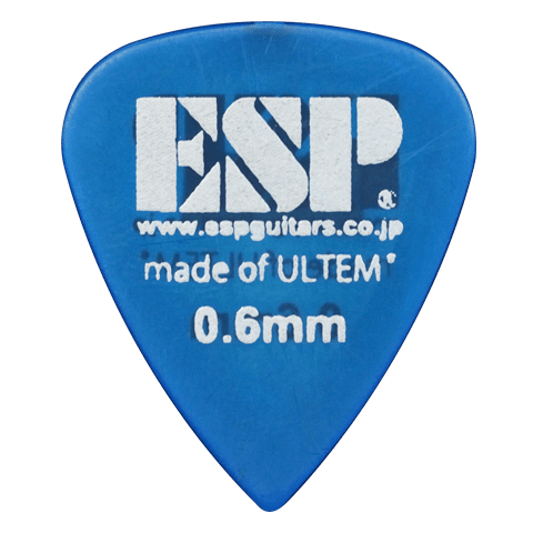 ESP PT-PSU06 Ultem 0.6mm Blue Teardrop Guitar Pick