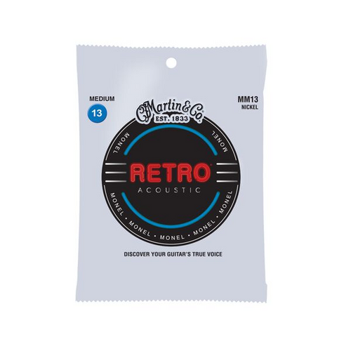 Martin Retro MM13 Nickel Alloy Acoustic Guitar Strings Medium 13-56