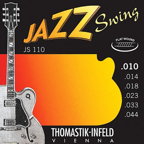Thomastik-Infeld JS110 Jazz Swing Flatwound Jazz Guitar Strings Extra Light (.010-.044)